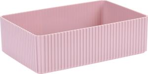 Organizator cosmetice Stripe roz, 21 x 6 x 14 cm