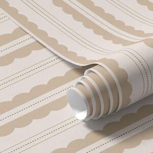 Tapet Dungi ondulate bej cu un contrast discret, Tapet geometrie, Tapet dungi, a01185v5 : Uwalls.ro