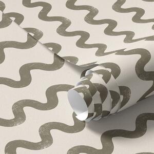 Tapet Model maro ondulat pe fundal deschis, Tapet abstract, a01187v5 : Uwalls.ro
