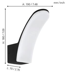 Aplică LED de exterior FIUMICINO LED/11W/230V IP44 Eglo 98148