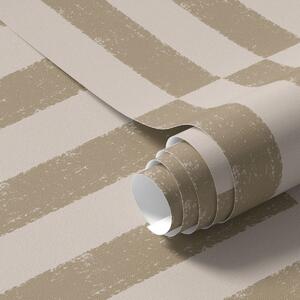 Tapet Dungi verticale maro pe fond bej, Tapet unic, a01190v2 : Uwalls.ro