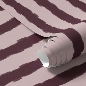 Tapet Pensule verticale de culoare burgund pe fundal roz, Tapet unic, a01191v2 : Uwalls.ro