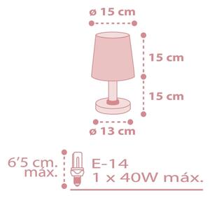 Lampă pentru copii STAR LIGHT 1xE14/40W/230V roz Dalber 82211S