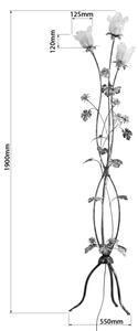 Lampadar ROSALIA 3xE14/40W/230V galben