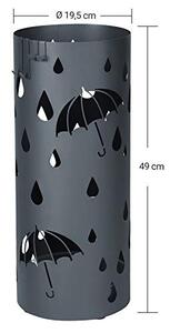 Suport pentru umbrele, Songmics, Gri, 19.5x19.5x49 cm