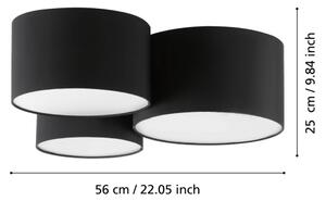 Plafonieră PASTORE 3xE27/60W/230V Eglo 99508