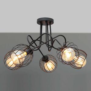 Lustră aplicată OXFORD 5xE27/15W/230V neagră