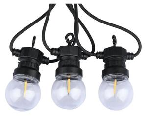 Lanț LED de exterior STRING 5m 10xLED/0,4W/24/230V 3000K IP44
