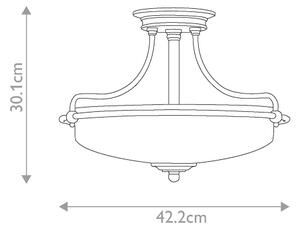 Lustră aplicată Elstead QZ-GRIFFIN-SFS-AN GRIFFIN 3xE27/100W/230V crom lucios