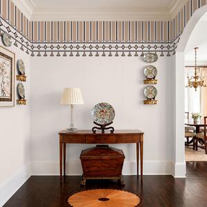 Tapet Bordură decorativă în nuanțe de bej, Imagini de fundal unice, w05151 : Uwalls.ro