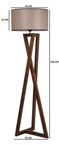 Lampadar MACKA 1xE27/60W/230V bej/maro