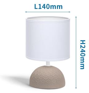 Lampă de masă 1xE14/40W/230V maro/albă Aigostar