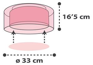 Plafonieră pentru copii CLOUDS 2xE27/60W/230V roz Dalber 41416S