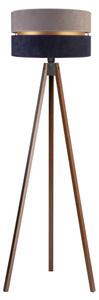 Lampadar Duolla DUO 1xE27/60W/230V d. 44 cm gri/albastru/wenge