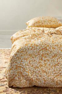 Lenjerie de pat din satin Essenza Lenthe Sahara galben 140x200 cm
