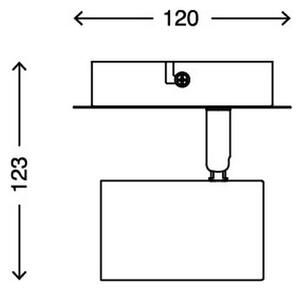 Spot de perete SPOT 1xGU10/40W/230V alb Briloner 2857-016