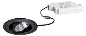 BRUMBERG Spot de încastrare cu LED Damita-R, dimabil prin telecomandă, negru, reglabil, Negru, Baie, Aluminiu, Corpuri de iluminat încastrate rotunde