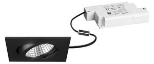 BRUMBERG Spot de încastrare cu LED Damita-S, dimabil prin telecomandă, negru, reglabil, Negru, Baie, Aluminiu, Luminile încastrate unghiulare