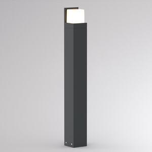 Molto Luce Bornă luminoasă LED FYNN-C, înălțime 85 cm, antracit, CCT IP65, pornit/oprit, Negru, Aluminiu, Modern