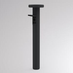 Molto Luce Bornă luminoasă LED CIRC, pornire/oprire, priză antracit, 82 cm, IP65, Negru, Aluminiu, Modern