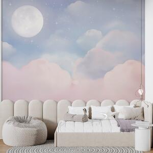 Tapet Luna pe cer, Fototapet Cer, w05595 : Uwalls.ro
