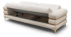 Set canapea extensibila si fotolii Dessa Gold 3+1+1