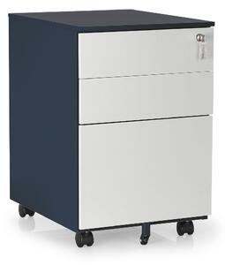 Comodă metalică 40 x 50 x 61 cm - 3 sertare, antracit - ral 7016