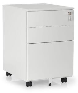 Comodă metalică 40 x 50 x 61 cm - 3 sertare, gri - ral 7035