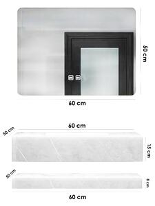 Set de baie LUMI alb - 60x50x15