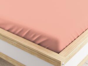 Cearceaf cu elastic din microfibra roz deschis 90 x 200 cm