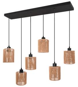 Lampă suspendată APP1822-6CP NATURE BLACK