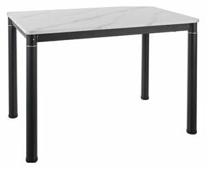 Masă de bucătărie Damar W 110 x 70 cm, marmură / negru