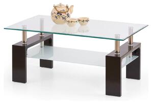 Masuta DIANA INTRO, transparent/wenge, 100x60x45 cm