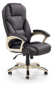 Scaun directorial DESMOND, negru, piele ecologica, 67x70x112/119 cm