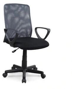 Scaun de birou ALEX, negru/gri, stofa mesh, 57x56x87/99 cm