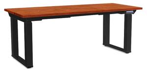 Masă înălțime reglabilă OfficeTech Strong 180 x 80 cm, picioare negre, cireș
