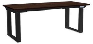 Masă înălțime reglabilă OfficeTech Strong 180 x 80 cm, picioare negre, wenge