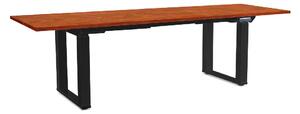 Masă înălțime reglabilă OfficeTech Strong 240 x 80 cm, picioare negre, cireș