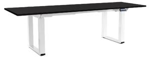 Masă înălțime reglabilă OfficeTech Strong 240 x 80 cm, picioare albe, negru