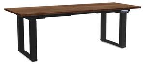 Masă înălțime reglabilă OfficeTech Strong 200 x 80 cm, picioare negre, stejar silverjack