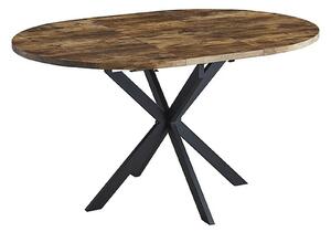 Masa extensibila GASTON, nuc/negru, 100/135x100x75 cm