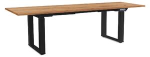 Masă înălțime reglabilă OfficeTech Strong 240 x 80 cm, picioare negre, stejar kraft