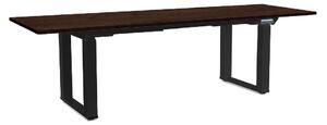Masă înălțime reglabilă OfficeTech Strong 240 x 80 cm, picioare negre, wenge
