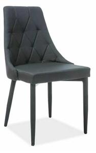 Scaun de bucătărie Trix B Velvet, negru
