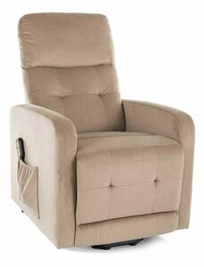 Scaun reclinabil Lennox II Velvet, bej