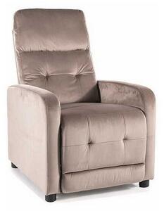 Scaun reclinabil Lennox Velvet, bej