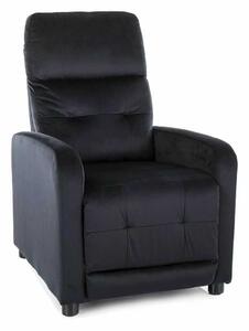 Scaun reclinabil Lennox Velvet, negru