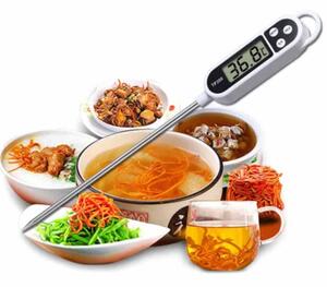 Termometru digital alimentar de insertie cu tija Pufo, afisaj LCD, 3 butoane si oprire automata, interval masurare -50° C - +300° C