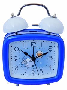Ceas de masa desteptator pentru copii Pufo Joy, cu buton de iluminare cadran, 16 x 12 cm, model Mouse