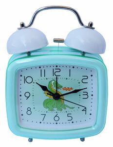 Ceas de masa desteptator pentru copii Pufo Joy, cu buton de iluminare cadran, 16 x 12 cm, model Dragon
